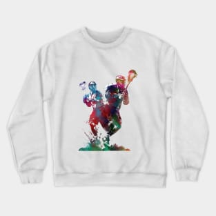 Lacrosse sport art #lacrosse #sport Crewneck Sweatshirt